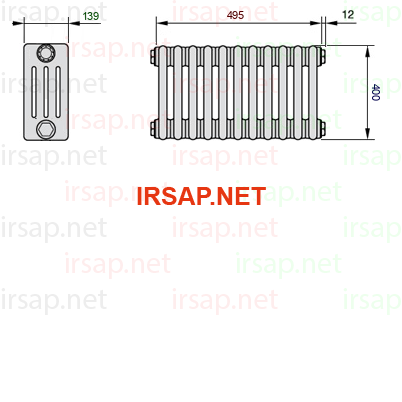 Радиатор IRSAP Tesi 40400/11 T23 CL 01